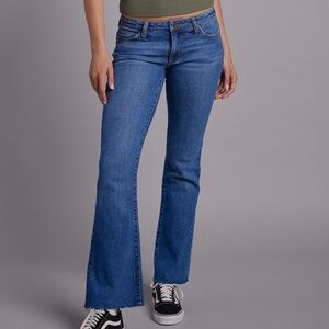 RSQ Womens Low Rise Flare Dark/Medium Wash Jeans Bootcut